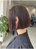 秋色レッド×ボブスタイル