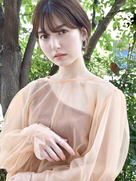 クリアー オブ ヘアー 藤が丘店(clear OF HAIR) パラパラバング×耳掛けショート