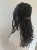 ハーフアップ　＊原明日香