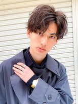 コロ(COLO)&nbsp;MEN’S HAIR/ブルーブラック/フェザーパーマ/吉祥寺