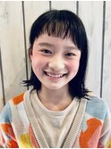 可愛い切りっぱなしボブ