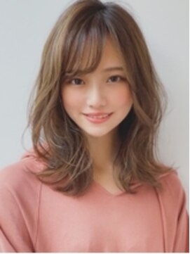 アグ ヘアー カルネ 放出駅前店(Agu hair carnet) 《Agu hair》働く女性にお勧め大人可愛い外ハネセミディ