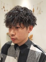 ザ マイル(The mile)&nbsp;波巻きツイストスパイラルメンズカットツーブロック