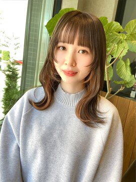 ロンドプロフィール 浦和(Lond profil) チェリーブラウン　顔まわり　イヤリングカラー　haruhi【浦和】