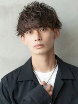 似合わせカット/刈り上げ/スパイラルパーマ/ダークアッシュ