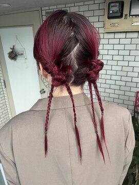 フェリーチェ(Felice) ツインヘア　個性派　三つ編み　イベント　ライブヘア