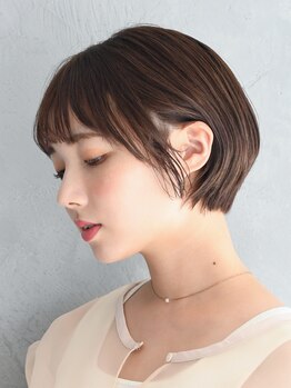 アース 長崎大村店(HAIR&MAKE EARTH)の写真/360度どの角度から見ても美しいショートヘアを実現♪オトナ女性も納得の技術と価格◎