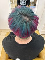 グラスペディア(graspedia)&nbsp;グリーン×ピンク【広島派手髪】【広島ハイトーン】