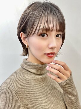 サンド 名古屋(sand) ボブ/レイヤーカット/髪質改善/ウェットヘア/オリーブベージュ