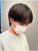 シースルーマッシュナチュラルマッシュメンズ韓国ツーブロック