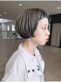ショートバングの丸みショート/ショートカット/20代/30代/40代
