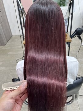 ケーオーエスピンク(K O S pink) 髪質改善ストレート/ピンクブラウン