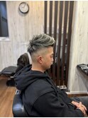 スキンフェード＋ハイライト