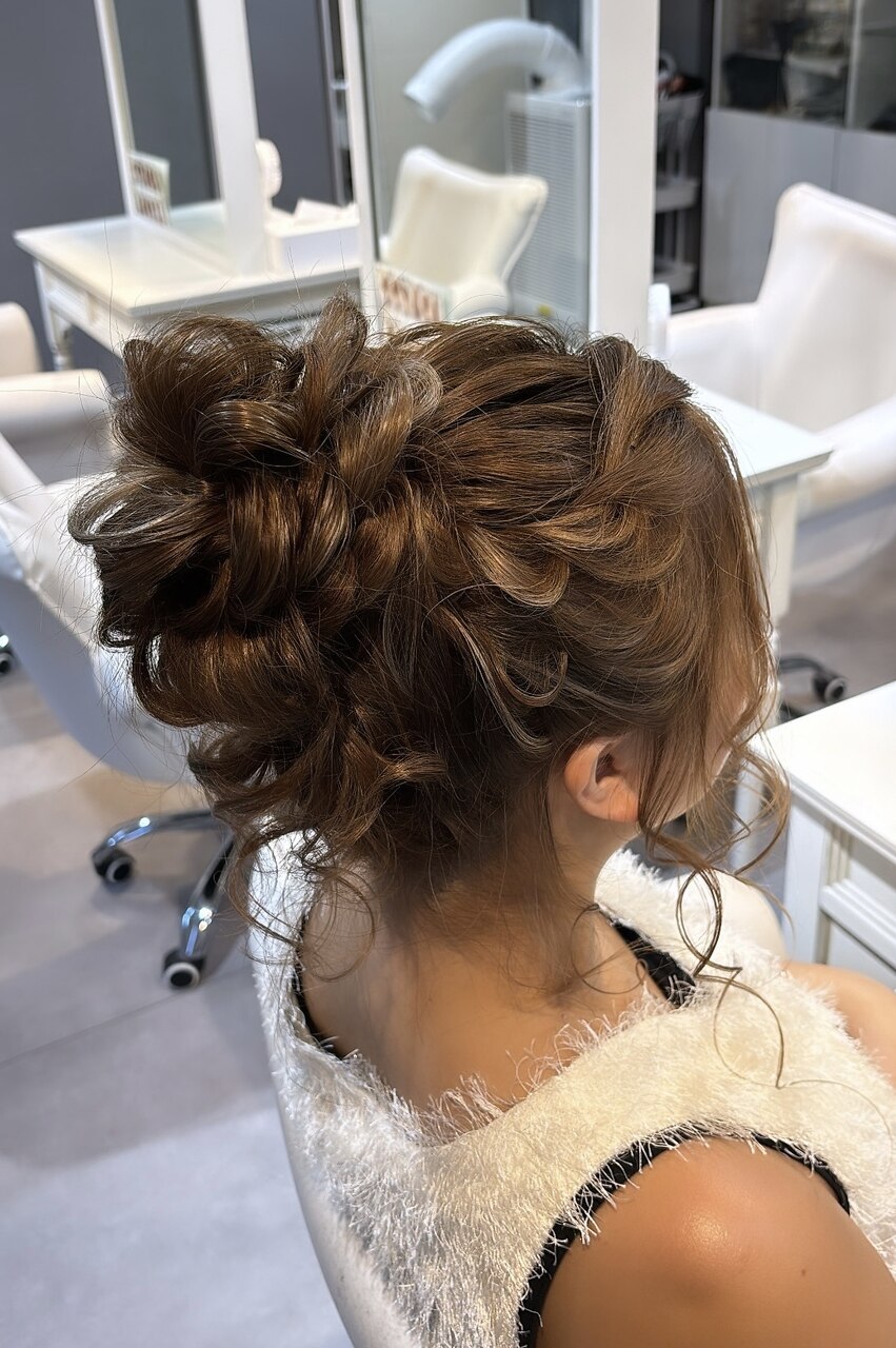 ベアセット Ballroomhairstyle#社交ダンスヘアセット #かみあげ #ヘアスタイル #へ