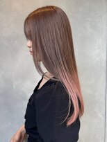 ガーデンヨコハマ(GARDEN YOKOHAMA) グラデーションニュアンスカラー ハイトーンピンクベージュ 美髪