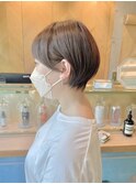 イメチェン外ハネボブ美髪ワイドバングレイヤーショート/大宮