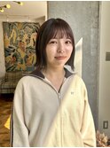 切りっぱなしボブ/外はねボブ/ぱっつん前髪/柏美容室/学割U24