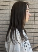 オリーブグレージュ×さらさらストレート