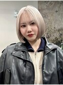 顔周りレイヤーカットタッセルボブ外ハネボブワンホンボブ韓国