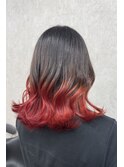 グラデーションカラーレッド♪