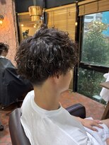 ロッソバイアルター 鎌取(ROSSO by aL-ter)&nbsp;ブルーブラック/フェザーパーマ/サーフカール