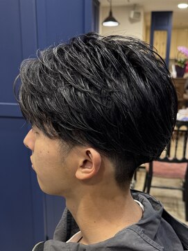 ハッシュタグネイビー 仙台駅前店(#NAVY) 波巻きツイスパ仙台美容室シャドウパーマウルフフェザーパーマ