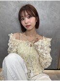 ブリーチなしカラー伸ばしかけヘア簡単スタイリング小顔ヘア