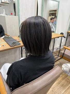 テーラヘアー 木更津本店(TELA HAIR) 切りっぱなしボブ×極細ハイライト