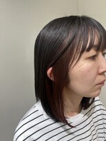 ポンポネ&nbsp;ピンク系インナーカラー ミディアムver.