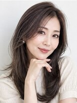 ムーン 仙台一番町店(OON)&nbsp;白髪ぼかしハイライト/40代50代/オリーブグレージュ/髪質改善