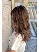 ヘアーズ ベリー 香椎店(hairs BERRY)&nbsp;BERRY＿マロンベージュ＿Ａライン＿かきあげ＿10代20代30代40代