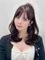 エヌアイ オモテサンドウ(ni omotesando)&nbsp;上品可愛い＊ふんわり春ミディアムレイヤー＆ショコラグレージュ