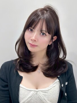 エヌアイ オモテサンドウ(ni omotesando) 上品可愛い＊ふんわり春ミディアムレイヤー＆ショコラグレージュ