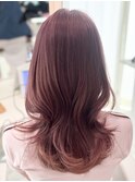 ワンブリーチで出来る◎ピンクベージュ/表参道美容室/青山美容室