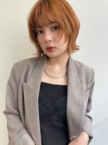 ジゼル ビエラ博多テラス店(GiseL)&nbsp;ボブレイヤー/ボブヘア/オレンジカラー