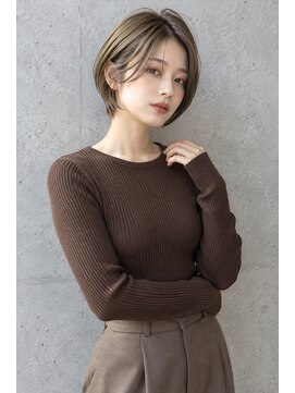 ピース バイ シータ(PEACE by CITA) 【アキヒロ】骨スト◎丸みショートボブグレージュ20代30代40代