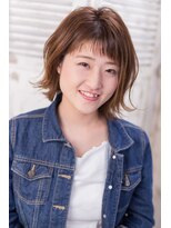 オーバーキャプテンネイキッド(OVER CAPTAIN NAKED)&nbsp;切りっぱなしボブ毛先外ハネカール