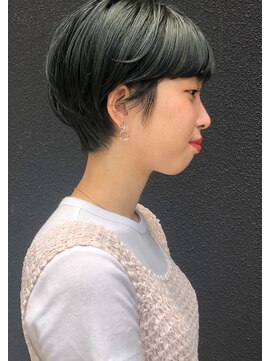 バローチェ 大阪 堀江(Barouche) 【Barouche】　マッシュショート　モスグリーン　堀江