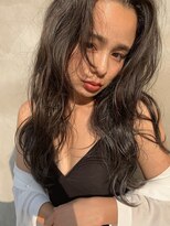 ソルトウォーター(SALT WATER)&nbsp;SUSAKI外国人風センターパートグレージュロブ