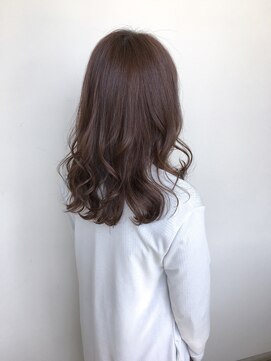 ヘアースパリゾート リアン 燕三条店(Lien) ゆるカールミディ_ピンクブラウン