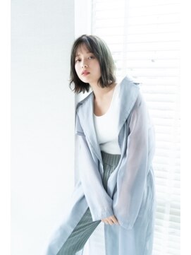 フレイムスヘアーアンドリラックス 西川口店 ゆるふわミディアムボブ 【Frames西川口】