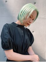 ストラマ(STRAMA)&nbsp;mizunoペールトーンダブルブリーチカラーグリーン