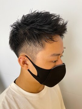 ケイトブラウン(KATE BROWNE) アップバング　メンズショート　束感ショート