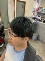 ヘアフォーラム グリーンメッシュスタイル!