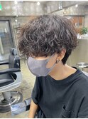 【LondGULLMAN SAKURA】 波まき マッシュ ウルフ パーマ