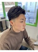 ツーブロアップバング