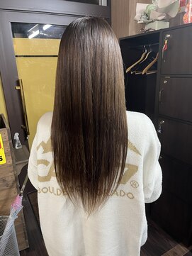 ニカ(NIKA) 髪質改善エメラルドグリーンカラーロングスタイル