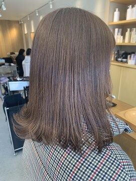 トリート 浦安店(TREAT) ロブ×くすみグレージュ