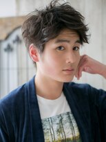 モッズヘアメン 札幌月寒店(mod's hair men)&nbsp;アップバングで好感!カジュアルに仕上げた春パーマヘアj札幌月寒