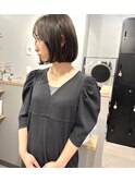 *コンパクトな丸みボブ グレージュ 神戸 三宮